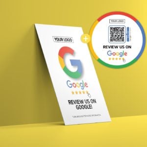 Review Us On Google NFC Stand Display Truzzer