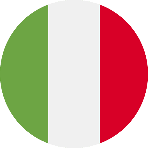 Italian flag with green, white, and red vertical stripes for national pride.