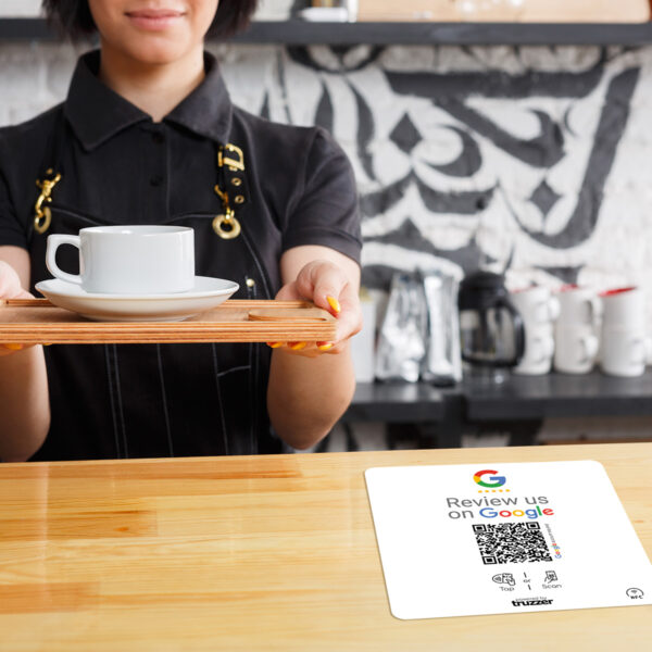 google review nfc sticker google qr code truzzer 2